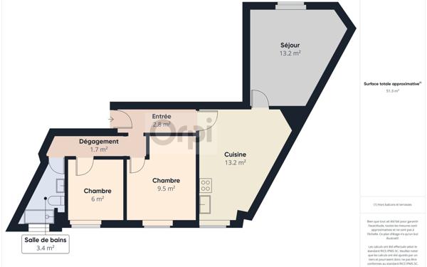 Appartement à vendre    3 pièces • 50,31 m2 Chaville