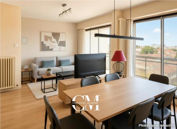 Appartement Bordeaux Croix-blanche 2 pièces 44 m2, balcon, parking, cave, piscine