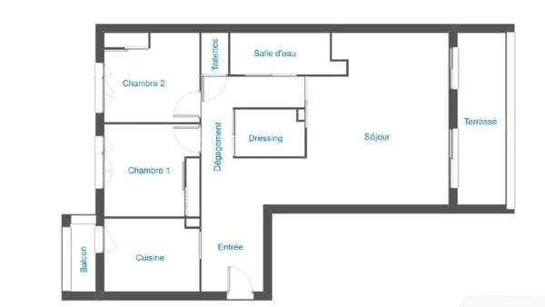 Appartement F3 à vendre  3 pièces - 88,60 m 2   MONTPELLIER  - 34