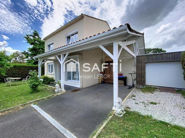 Maison familiale rénovée avec piscine et dépendance à Carbon-Blanc