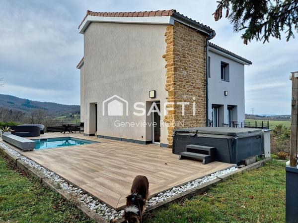 Au calme, vue panoramique sur les Monts d'Or