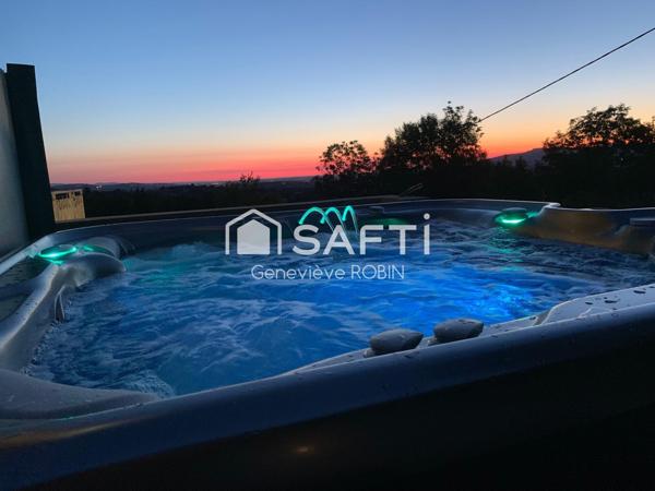 Au calme, vue panoramique sur les Monts d'Or