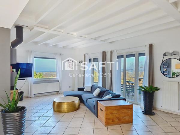 Au calme, vue panoramique sur les Monts d'Or