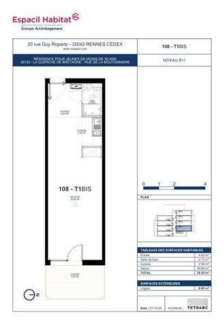 appartement - T1 bis