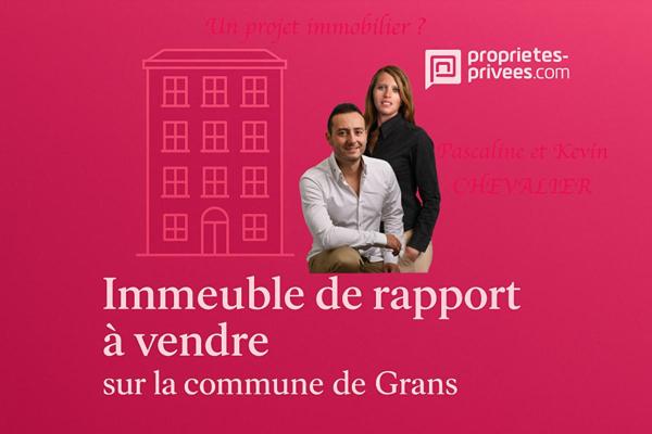 Pleine Propriété Immeuble Mixte Prêt à Exploiter  Grans Centre ville