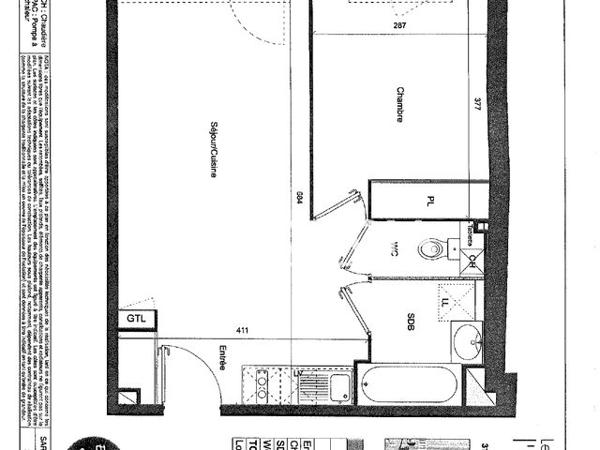 Location Appartement 2 pièces 40.11 m² - LES MURMURES DE L'OLIVIER 55 AVENUE DE GAMEVILLE Saint Orens De Gameville 31620