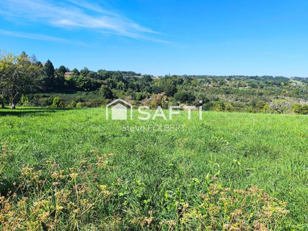 terrain à bâtir avec vue dégagée