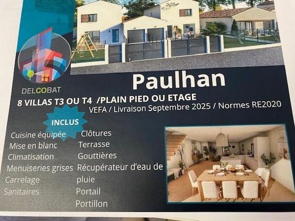 Maison à vendre    4 pièces •    Paulhan