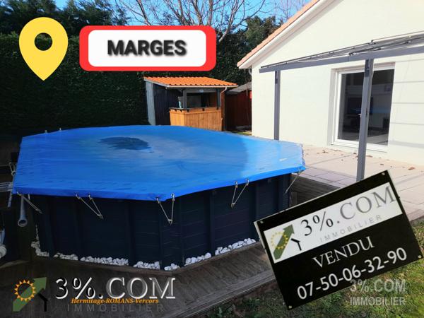 Maison Plain-pied 102m2 + Garage 22m2 (26260) MARGES Margès (26260)