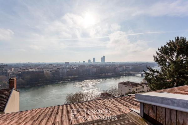 Appartement duplex avec vue sur Lyon