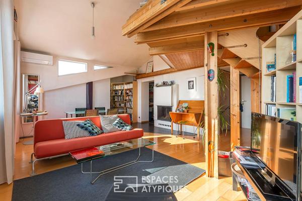 Appartement duplex avec vue sur Lyon