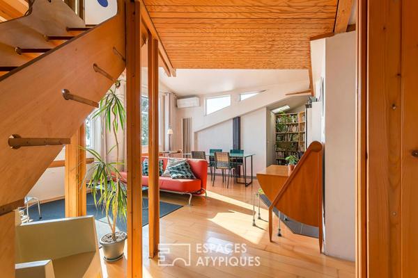 Appartement duplex avec vue sur Lyon