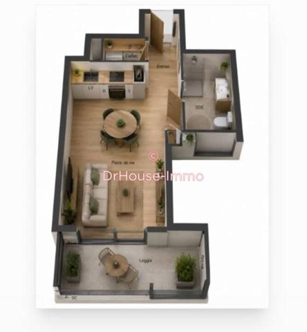 Appartement à vendre 1 pièce de 33 m²
