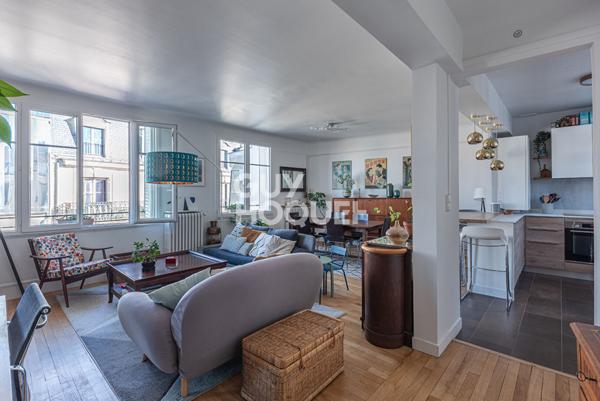 Dernier étage - Superbe appartement familial de 88 m² lumineux et traversant