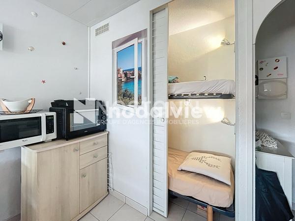 LEUCATE - A VENDRE Appartement T2 cabine avec vue canal et parking