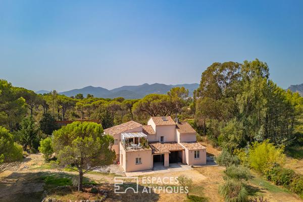 Propriété ouverte sur la nature et le rocher de Roquebrune