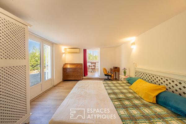 Propriété ouverte sur la nature et le rocher de Roquebrune