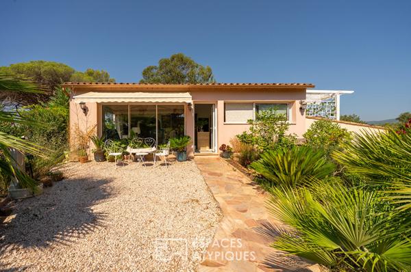 Propriété ouverte sur la nature et le rocher de Roquebrune