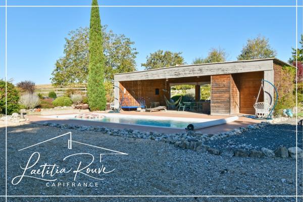 Demeure d’exception en pierre 370 m² habitable, Piscine, Pool house, Dépendances, Parc 3 ha avec lac À 25 min d’Agen