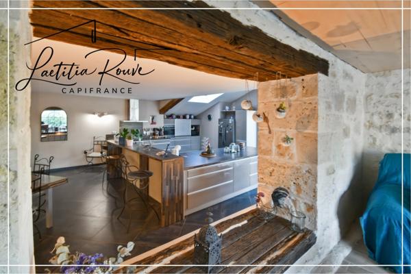 Demeure d’exception en pierre 370 m² habitable, Piscine, Pool house, Dépendances, Parc 3 ha avec lac À 25 min d’Agen