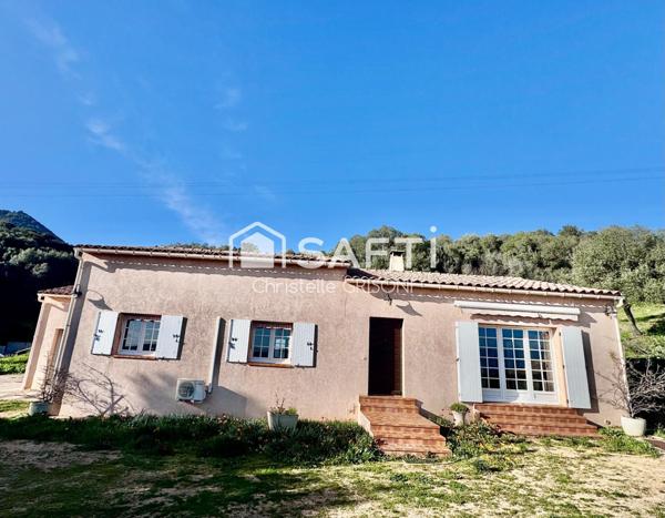 Maison T5, à 10 mn d’Ajaccio et 15 mn du magnifique Golfe de Lava .