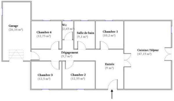 Maison T5, à 10 mn d’Ajaccio et 15 mn du magnifique Golfe de Lava .