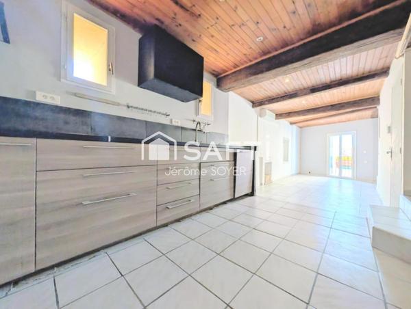 MAISON DE VILLE 63 M², AVEC GARAGE