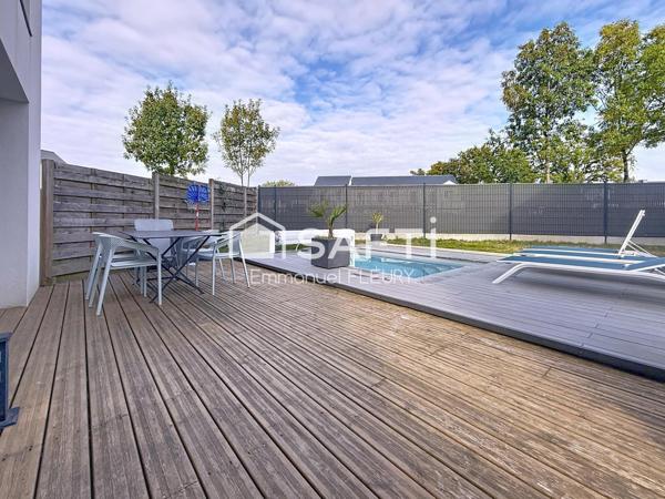 Maison contemporaine de 2013, au calme, proche du Square Belem