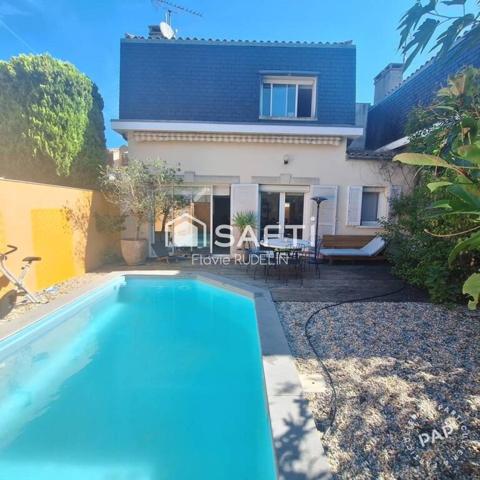 Bordeaux Caudéran-Mondésir - maison de 140m² avec 4 chambres, jardin, piscine, stationnements
