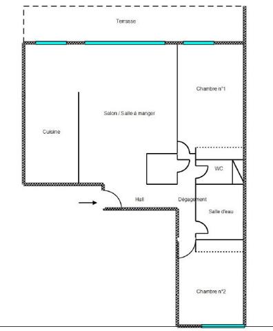 Nouveau Le Cannet 3P Vue Mer