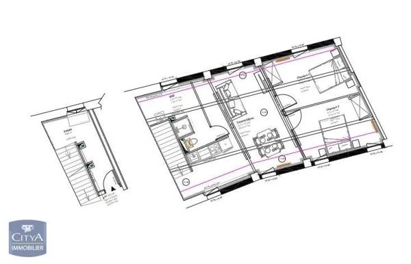 Appartement à louer 3 pièces 56.35m² Mazamet (81200)