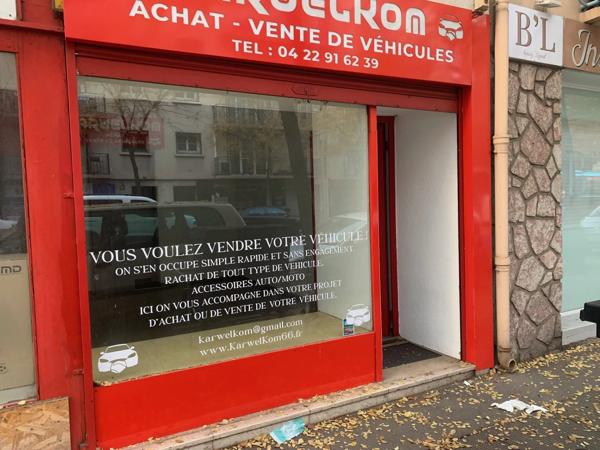 Location                                                      Fonds de commerce
                        
                     1 pièces                      22 m2                     à Perpignan