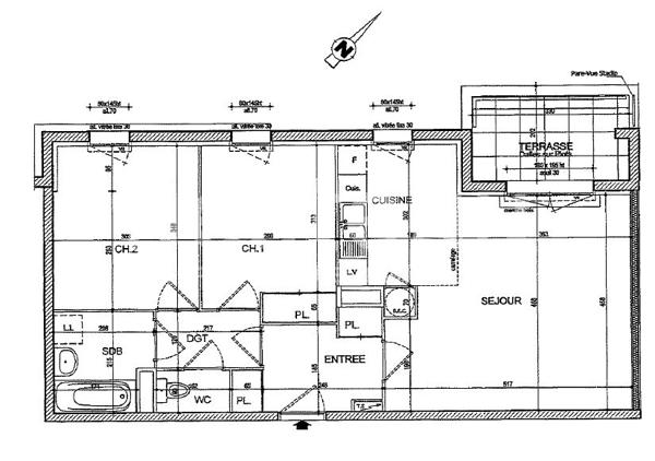 Appartement Elven centre / 2 Chambres / Terrasse / Ascenceur !