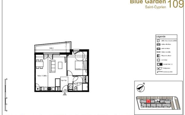 Appartement à vendre    1 pièce • 46,50 m2 Saint-Cyprien