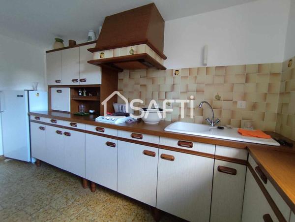 Maison de 135 m²  sur une parcelle de 580 m² avec jardin