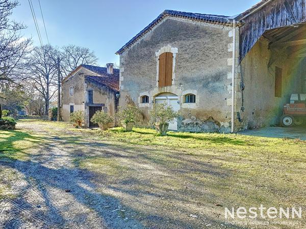 À vendre Propriété de 6900 m² avec Gasconne à rénover de 207 m², dépendances et deux gîtes
