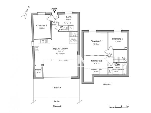 Location Maison 5 pièces 100.77 m² - 30 RUE LOUIS BLANC Talence 33400