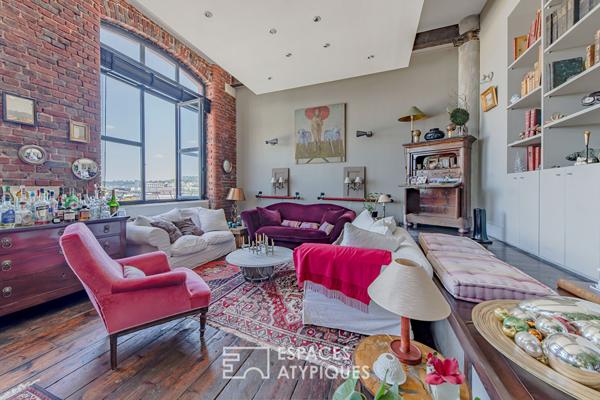 Loft grand standing avec studio indépendant et terrasse avec vue sur Rouen