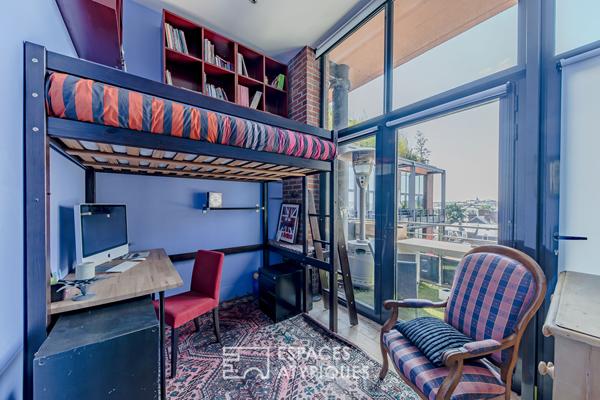 Loft grand standing avec studio indépendant et terrasse avec vue sur Rouen