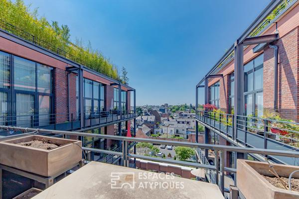 Loft grand standing avec studio indépendant et terrasse avec vue sur Rouen