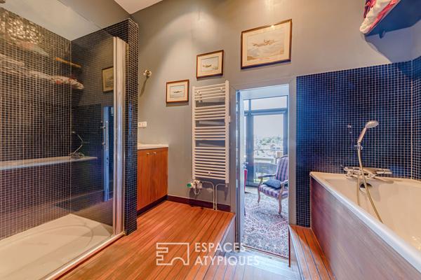 Loft grand standing avec studio indépendant et terrasse avec vue sur Rouen