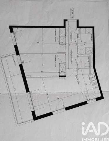 Appartement à vendre 2 pièces 44 m² Fresnes