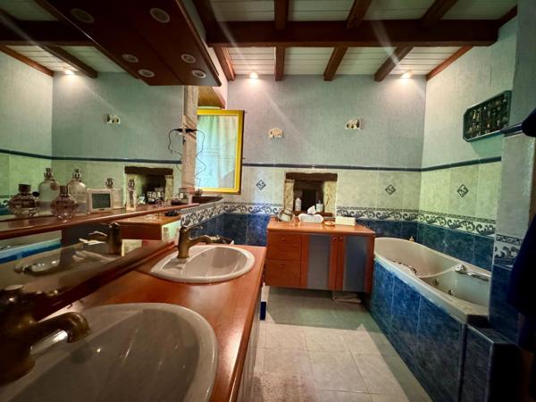 Propriété en pierre avec dépendances et piscine