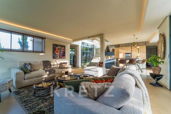 Villa contemporaine avec piscine Bali à débordement entre Agde et Béziers