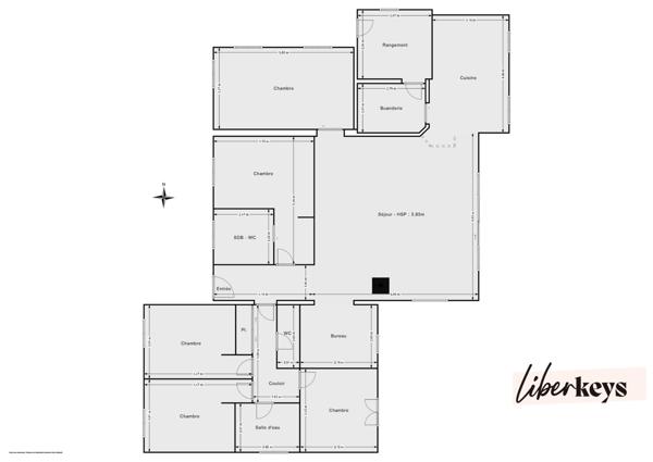 À vendre – Villa de plain-pied avec piscine, 4 chambres et bureau – 15 min de Nantes (Le Bignon)