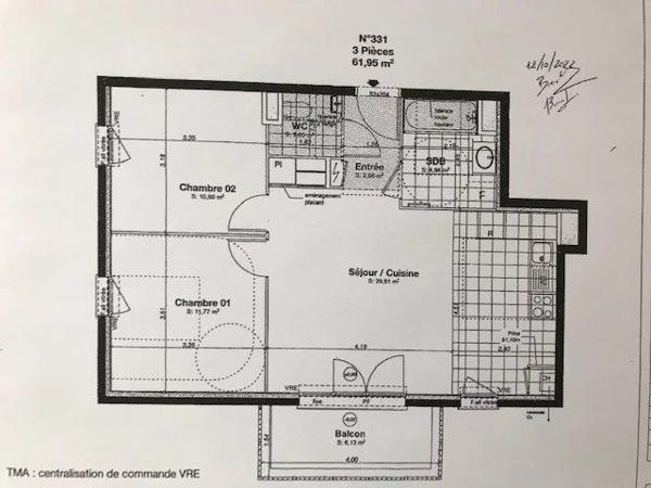 Location Appartement 3 pièces 61 m2 à Chartres