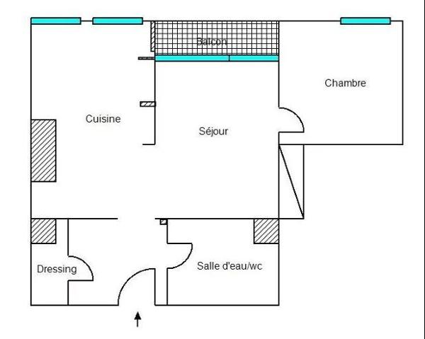 Immobilier Villeneuve-la-Garenne (92390) – Appartement 44.71m2 – 170 000 €