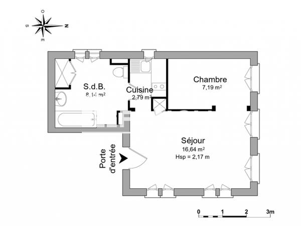 Location Studio meublé 34.76 m² - 8 RUE DE L'ARGILE Strasbourg 67000