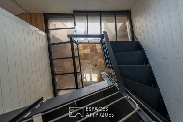 Maison cosy semi troglodyte