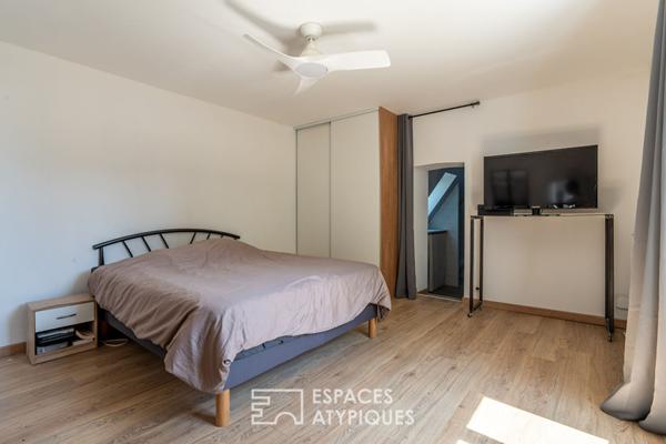 Maison cosy semi troglodyte